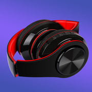 FG-69 Bluetooth Wireless Headset Subwoofer Mobile Computer Headset(Red)