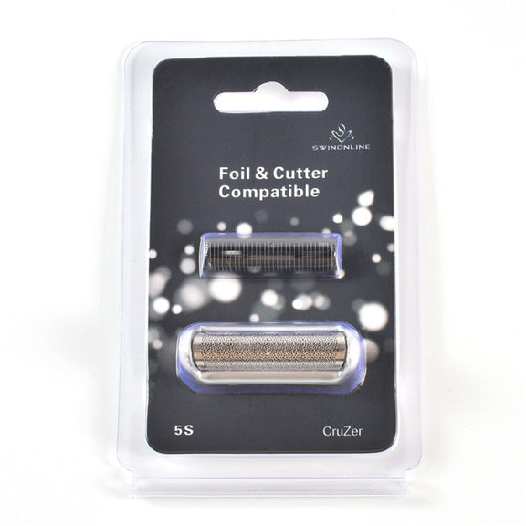5S Razor Blade Mesh Cutter Head Set For Braun(Silver)