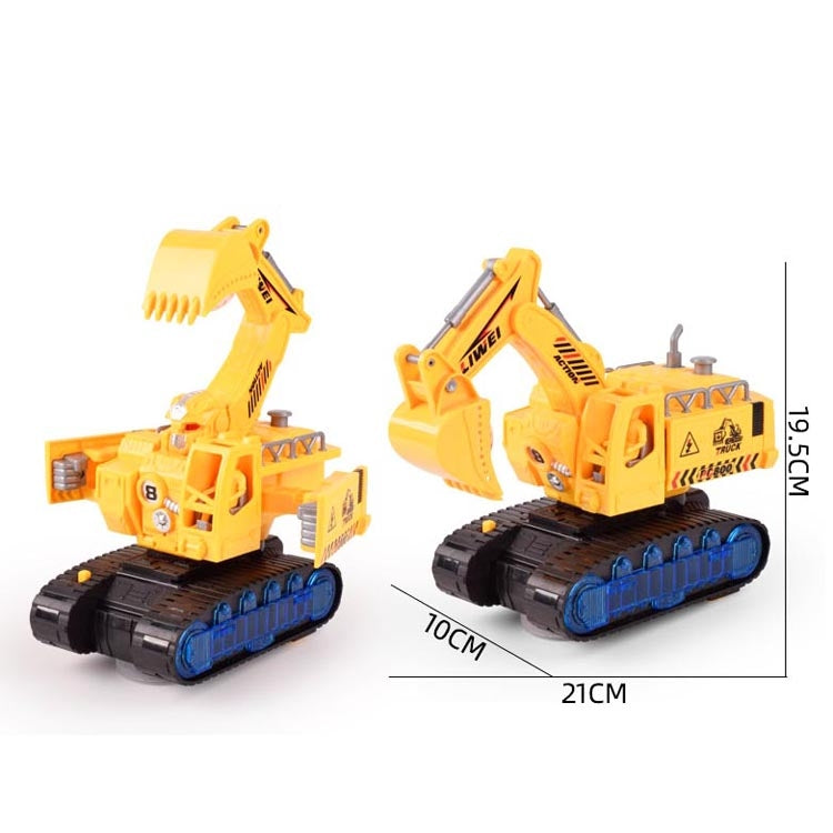 Children Light And Music Simulation Electric Excavator Car Toy, Style: Engineering Vehicle - free shipping - PMC TechLife - Order now!