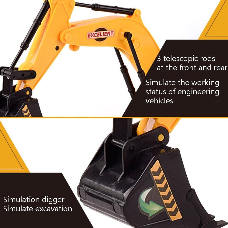 Children Light And Music Simulation Electric Excavator Car Toy, Style: Engineering Vehicle - free shipping - PMC TechLife - Order now!