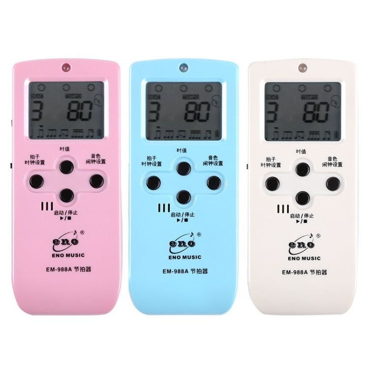 ENO EM-988A Electronic Vocal Rechargeable Metronome For Piano/Guitar/Drum/Guzheng/Violin(Pink) - Stringed Instruments by PMC TechLife | Online Shopping South Africa | PMC TechLife