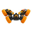 Double-Sided 360-Degree Lighting Stunt Car Climbing And Rolling Remote Control Off-Road Vehicle(Black Orange) - free shipping - PMC TechLife - Order now!