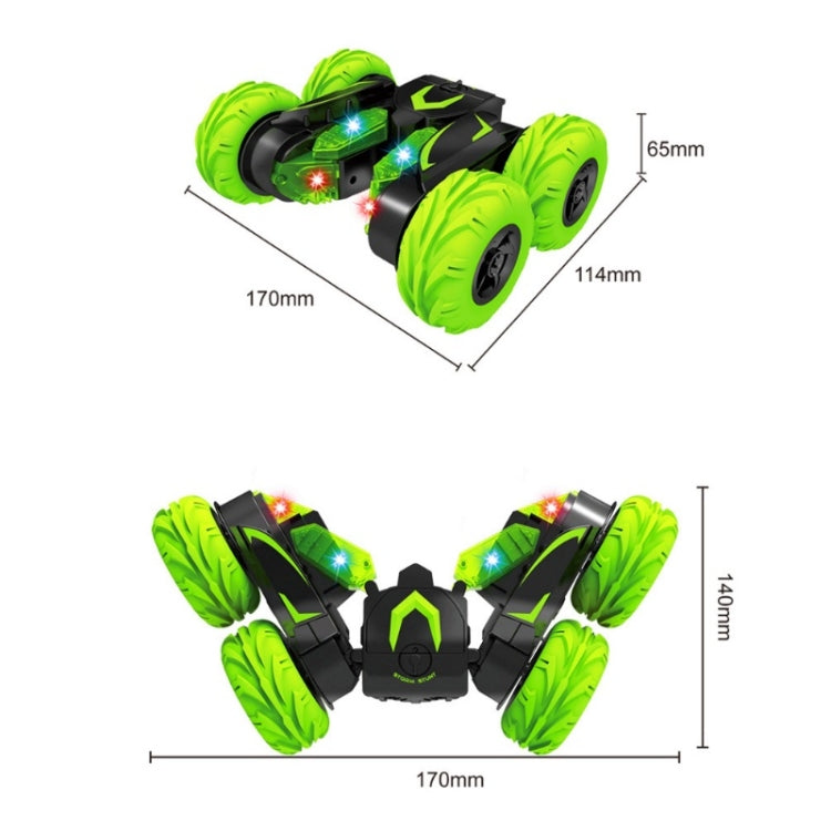 Double-Sided 360-Degree Lighting Stunt Car Climbing And Rolling Remote Control Off-Road Vehicle(Black Orange) - free shipping - PMC Jewellery - Order now!