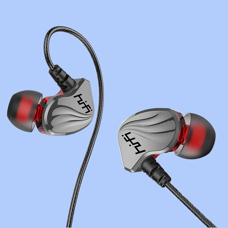 In-Ear Earphone Bass Mobile Phone Game Sports Wired Headset(Black)