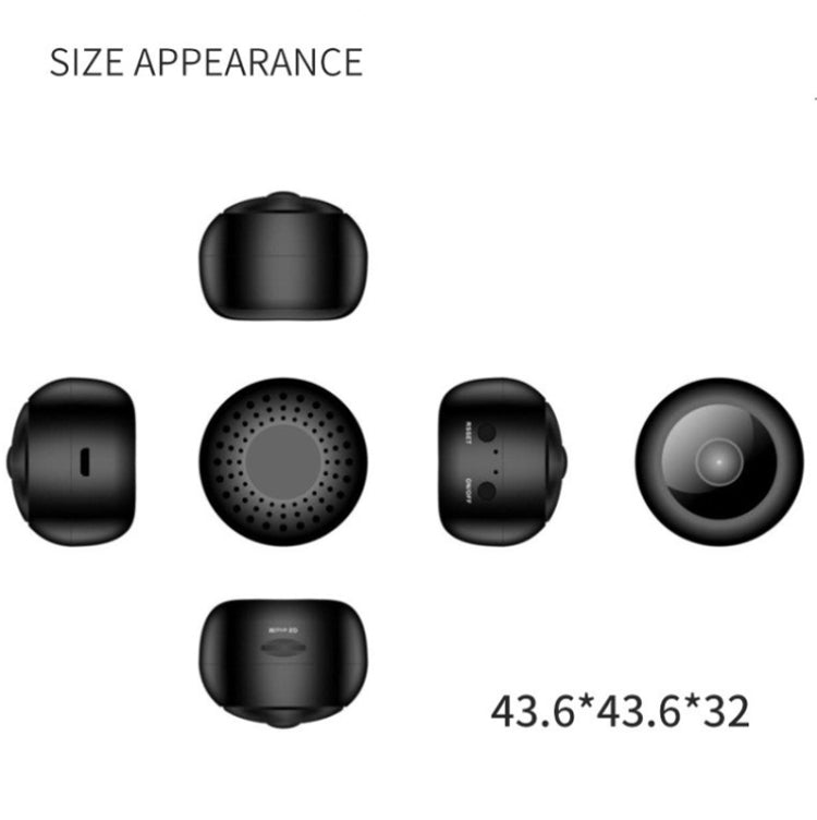 A12 Mini 1080P 5GHz Wireless WiFi Security Camera Night Vision Remote Home Small Surveillance Camera(Matte Black) - Mini Camera by PMC TechLife | Online Shopping South Africa | PMC TechLife