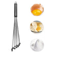 2 PCS Manual Whisk Stainless Steel Glass Bead Egg Whisk Kitchen Household Hand-Held Baking Tools Type A 12 Inch - Stirrer & Squeezer by PMC TechLife | Online Shopping South Africa | PMC TechLife
