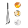 2 PCS Manual Whisk Stainless Steel Glass Bead Egg Whisk Kitchen Household Hand-Held Baking Tools Type A 10 Inch - Stirrer & Squeezer by PMC TechLife | Online Shopping South Africa | PMC TechLife