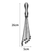 2 PCS Manual Whisk Stainless Steel Glass Bead Egg Whisk Kitchen Household Hand-Held Baking Tools Type B 10 Inch