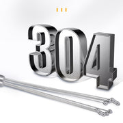 2 PCS Manual Whisk Stainless Steel Glass Bead Egg Whisk Kitchen Household Hand-Held Baking Tools Type B 10 Inch