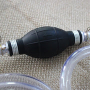 One-Way Valve Manual Oil Pump Oil Pipe Aquarium Water Changer(15mm Alloy)