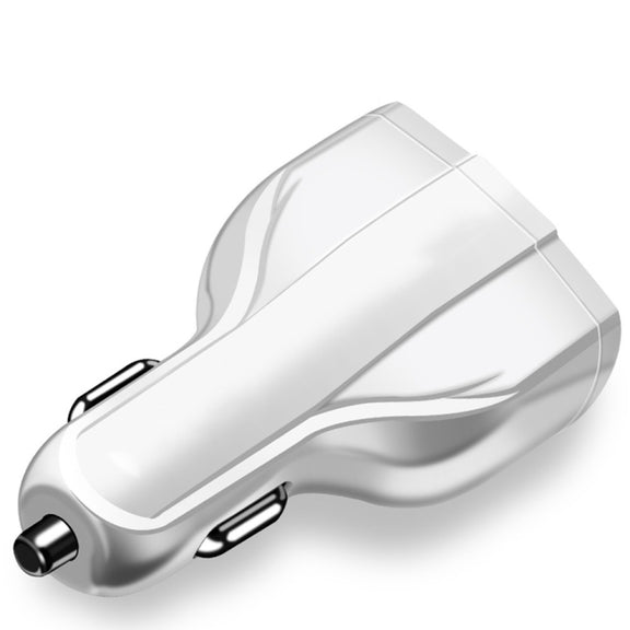 2 PCS QC3.0 Fast Charge Car Charger 3.5A Dual USB With Type-C Interface Output Car Charger(Black)