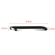 F601 4 PCS One Word Long Magnet Car Bracket Car Navigation Lazy Magnetic Metal Bracket(Rounded Gold)