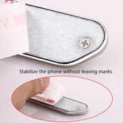 F601 4 PCS One Word Long Magnet Car Bracket Car Navigation Lazy Magnetic Metal Bracket(Rounded Gold)