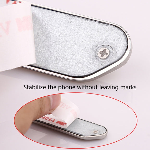 F601 4 PCS One Word Long Magnet Car Bracket Car Navigation Lazy Magnetic Metal Bracket(Rounded Gold)