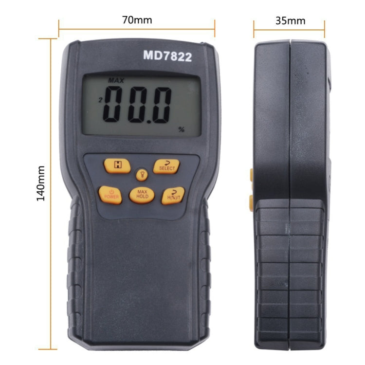MD7822 Smart Grain Moisture Tester Ultra-Long Probe Digital Moisture Meter - PH & Moisture Meter by PMC TechLife | Online Shopping South Africa | PMC TechLife