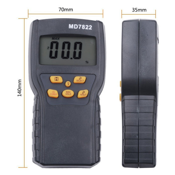 MD7822 Smart Grain Moisture Tester Ultra-Long Probe Digital Moisture Meter