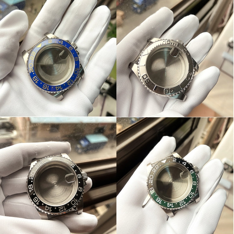 For Rolex 2813/8215/2836/3804/8200 GMT Watch Case For Rolex 2813/8215/2836/3804/8200, Colour: GMT Black Ceramic Ring