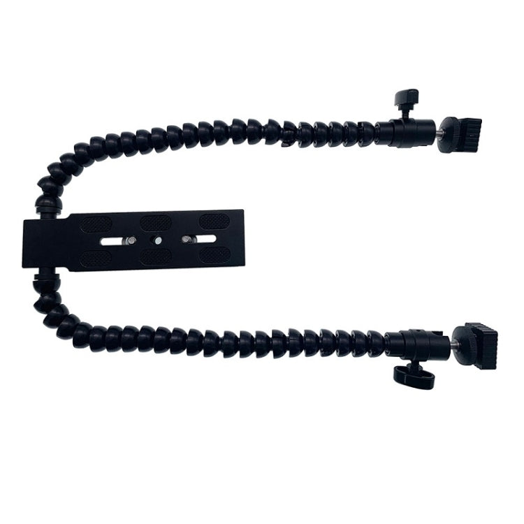 Flexible Dual Arm Hot Shoe Flash Bracket Mount Holder Bracket - free shipping - PMC Jewellery - Order now!