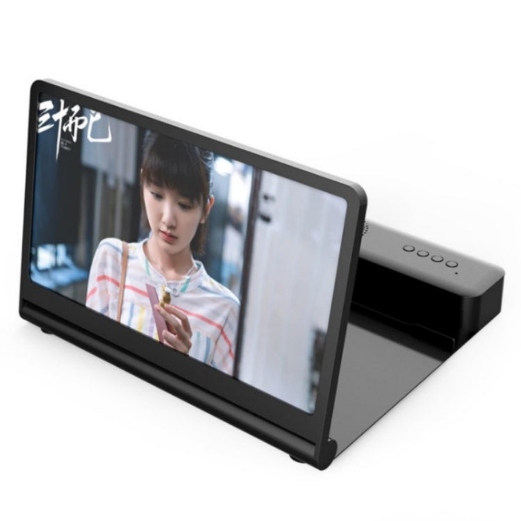 3D High-Definition Mobile Phone Screen Amplifier With Bluetooth Speaker Desktop Stand(Black) - Screen Magnifier by PMC TechLife | Online Shopping South Africa | PMC TechLife