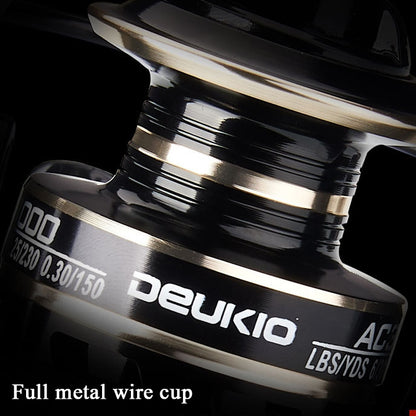 DEUKIO Fishing Wheel AC Sea Otter Fishing Supplies With All Metal Rocker, Specification: AC7000 - Fishing Reels by DEUKIO | Online Shopping South Africa | PMC Jewellery | Buy Now Pay Later Mobicred