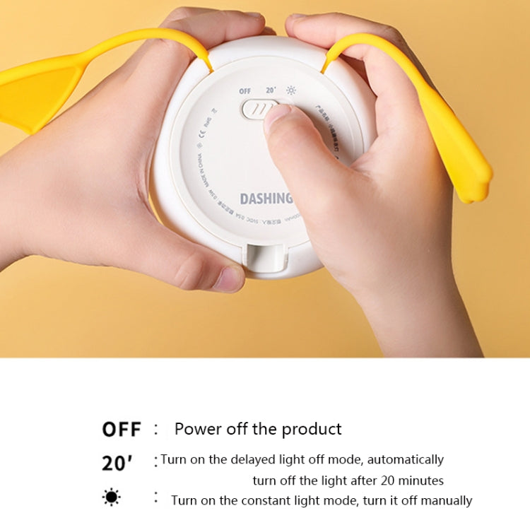 Silicone LED Night Light Mobile Phone Holder(Yellow Mouth) - Desktop Holder by PMC TechLife | Online Shopping South Africa | PMC TechLife