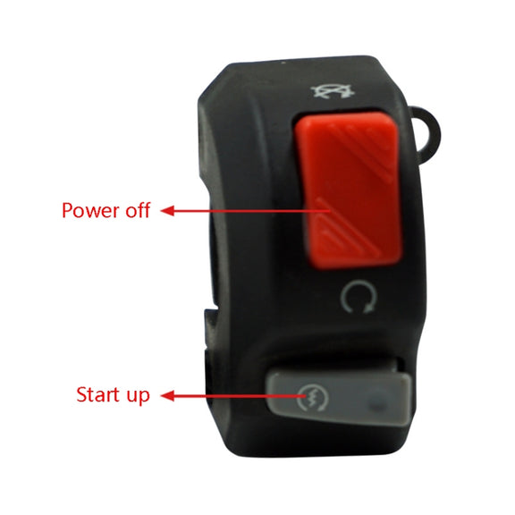 2 PCS Motorcycle Modified Faucet Extinguished Start Switch