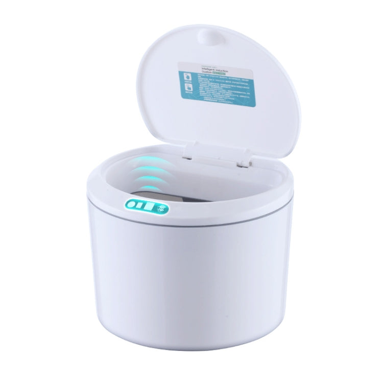 EXPED SMART Desktop Smart Induction Electric Storage Box Car Office Trash Can, Specification: 3L Battery Version (White) - free shipping - PMC TechLife - Order now!