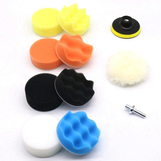6 Inch 11 In 1 3-7 Inch Car Polishing and Waxing Sponge Plate Sponge Pad Set - free shipping - PMC Jewellery - Order now!