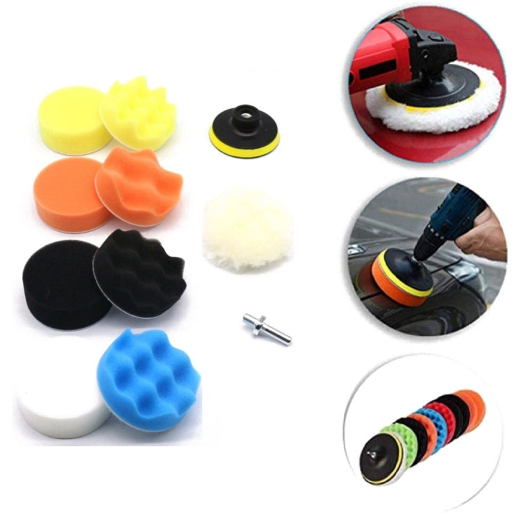 6 Inch 11 In 1 3-7 Inch Car Polishing and Waxing Sponge Plate Sponge Pad Set - free shipping - PMC Jewellery - Order now!