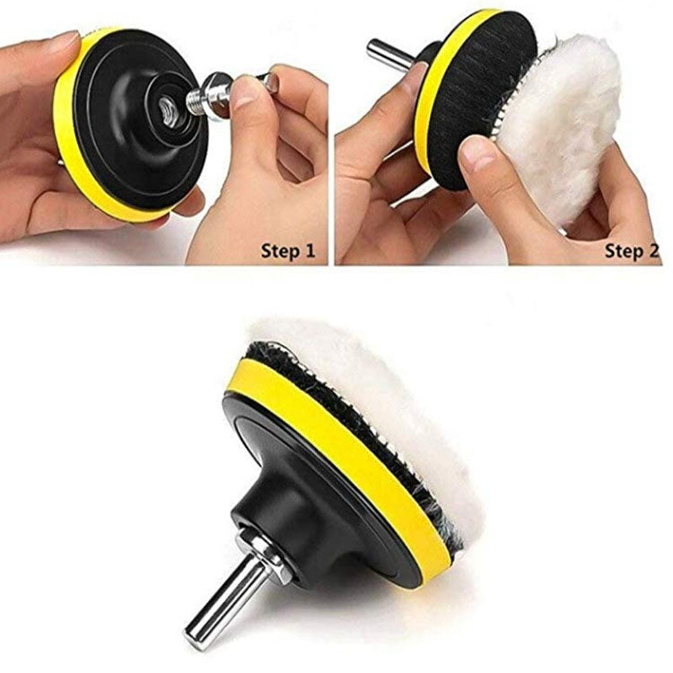 7 Inch 11 In 1 3-7 Inch Car Polishing and Waxing Sponge Plate Sponge Pad Set - free shipping - PMC Jewellery - Order now!