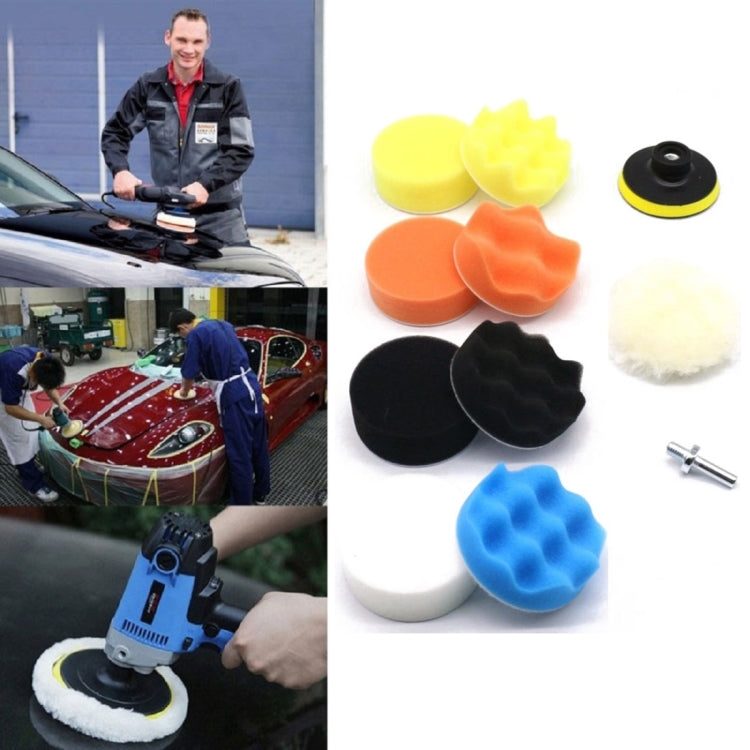 7 Inch 11 In 1 3-7 Inch Car Polishing and Waxing Sponge Plate Sponge Pad Set - free shipping - PMC Jewellery - Order now!
