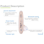 G25 Bluetooth Hearing Aid Elderly Sound Amplifier Sound Collector, Colour: EU Plug(Deep Blue)