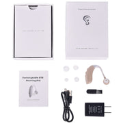 G25 Bluetooth Hearing Aid Elderly Sound Amplifier Sound Collector, Colour: EU Plug(Skin Color)