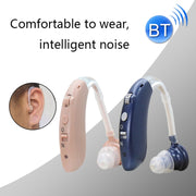 G25 Bluetooth Hearing Aid Elderly Sound Amplifier Sound Collector, Colour: US Plug(Skin Color)
