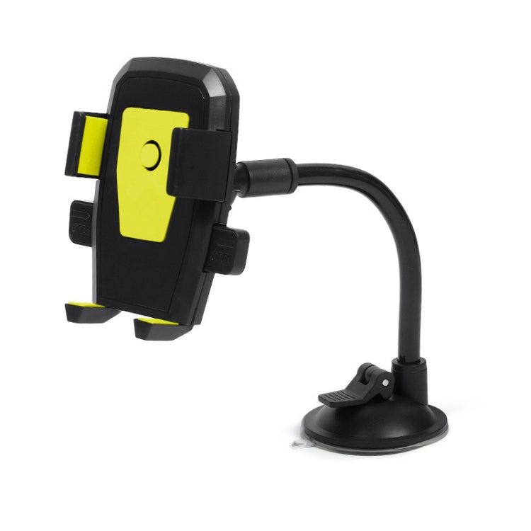 Car Windshield Automatic Lock Phone Holder(Yellow) - Car Holders by PMC TechLife | Online Shopping South Africa | PMC TechLife