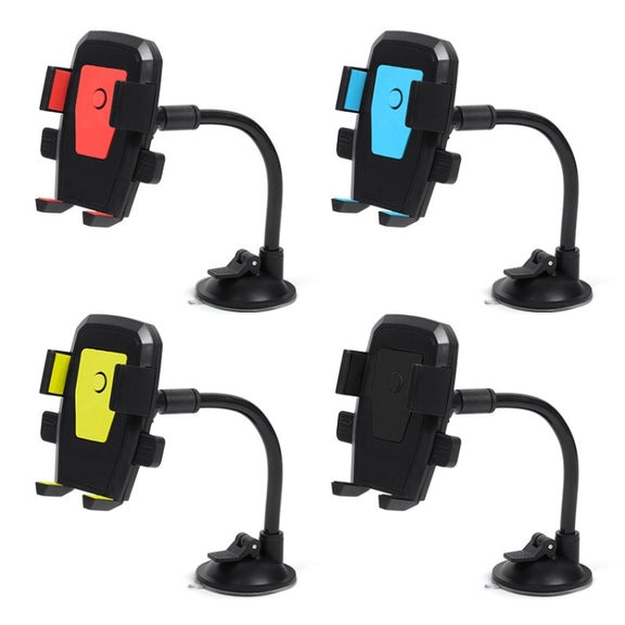 Car Windshield Automatic Lock Phone Holder(Red)