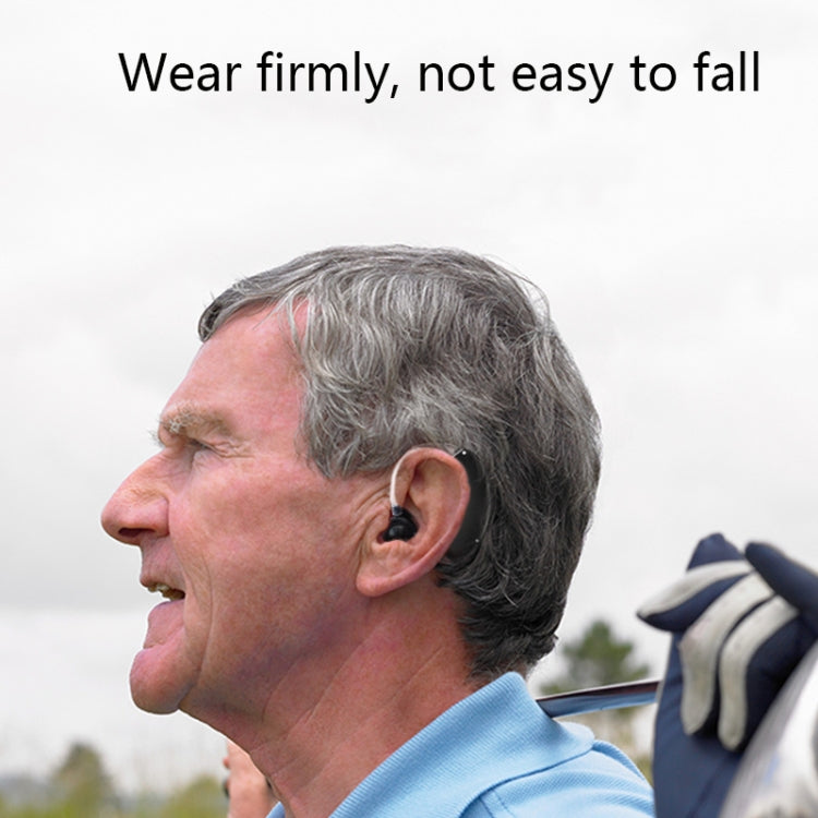 GM-105 Elderly Hearing Aid Sound Amplifier Intelligent Noise Reduction Sound Collector, Style: US Plug(Fantasy Black)