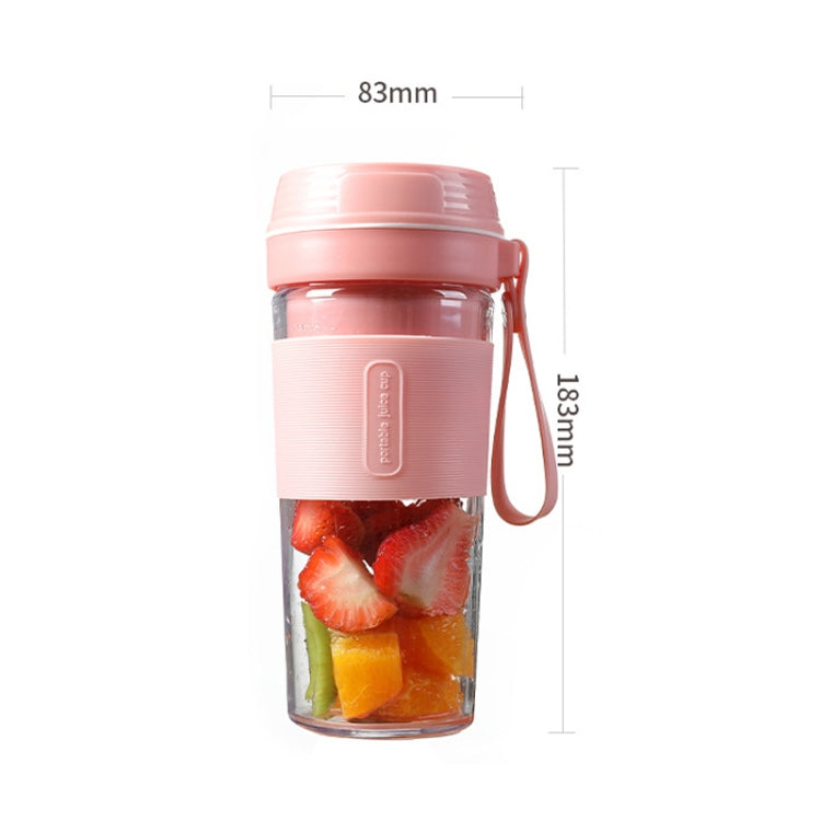 FS1300 Mini Juicer Home Portable Cooking Machine Student Juice Cup Juicer, Colour: Gem Blue Four Blade