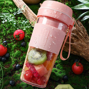 FS1300 Mini Juicer Home Portable Cooking Machine Student Juice Cup Juicer, Colour: Gem Blue Four Blade