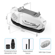 WEST BIKING Bicycle Front Beam Top Tube Bag Mountain Road Bike Water-resistant Riding Equipment(Dark Ash)