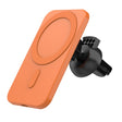 N16 10W Car Air Outlet + Suction Cup Magsafe Magnetic Phone Universal Wireless Charger Mobile Holder(Orange) - Wireless Charger Holders by PMC TechLife | Online Shopping South Africa | PMC TechLife