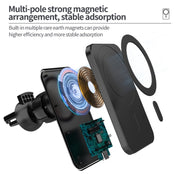 N16 10W Car Air Outlet + Suction Cup Magsafe Magnetic Phone Universal Wireless Charger Holder(Green)