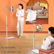 SSKY L6 Bedside Sofa Live Landing Phone Tablet Computer Bracket, Style: Base Heavy Telescopic Version (Black)