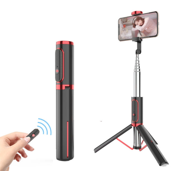 Bluetooth Selfie Stick with Tripod Multi-function Gimbal Mobile Phone Fill Light Live Support(Black)