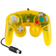 5 PCS Single Point Vibrating Controller Wired Game Controller For Nintendo NGC(Transparent Yellow) - Gamepads by PMC TechLife | Online Shopping South Africa | PMC TechLife