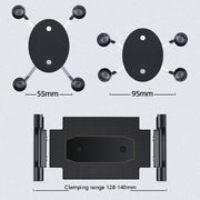 Bus Truck Mobile Phone Bracket Suction Cup Car Mobile Phone Bracket(Folding Flat Back Clip)
