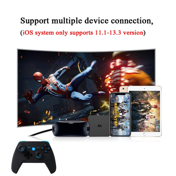 CX-X1  2.4GHz + Bluetooth 4.0 Wireless Game Controller Handle For Android / iOS / PC / PS3 Single Handle (Blue)