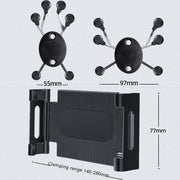 Car Headrest Bracket Motorcycle Rearview Mobile Phone Bracket Style: 6 Claw Small Back Clip (engineering plastic)