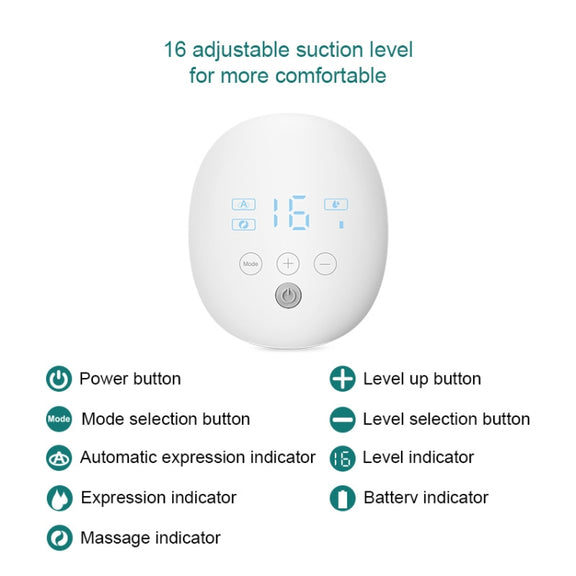 Wearable Automatic Breast Pump Massage Hands-free Invisible Wireless Large Suction Breast Pump S4DW