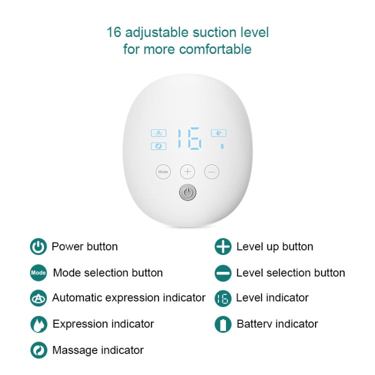 Wearable Automatic Breast Pump Massage Hands-free Invisible Wireless Large Suction Breast Pump S4DW